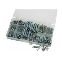 KIT ASSORTIMENTO SET MOLLE A COMPRESSIONE A TRAZIONE BOX 200 PEZZI VARIE MISURE