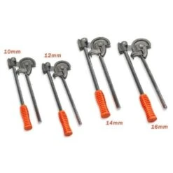 Trade Shop - Piegatubo Piegatubi Curvatubi In Acciaio Per Tubi 4pz - 10/12/14/16 Mm