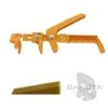 Kit Basi + Cunei Distanziatori Livellanti Per Fuga Piastrelle Pavimento CON PINZA 100 Pz CUNEI+250 Pz BASI 2 Mm -Vendite Stanley || Ks Tools || MSW 11060119 1
