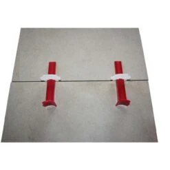 Kit Basi + Cunei Varie Quantità  Distanziatori Livellanti Piastrelle Pavimento, USO MANUALE Senza Pinza 100 Pz CUNEI+250 Pz BASI 1 Mm -Vendite Stanley || Ks Tools || MSW 11060132 3