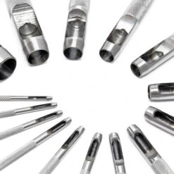 Set Fustelle Punzoni Per Fori Pelle Cuoio Gomma 15 Pezzi 2 - 22 Mm Acciaio Al Carbonio -Vendite Stanley || Ks Tools || MSW 14648472 3