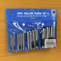 Set Fustelle Punzoni Per Fori Pelle Cuoio Gomma 15 Pezzi 2 - 22 Mm Acciaio Al Carbonio -Vendite Stanley || Ks Tools || MSW 14648472 4