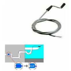 Sturalavandino Sonda Sgorgante A Molla Stura Fogne Stura Lavandino Varie Misure Lunghezza: 2,5 Metri -Vendite Stanley || Ks Tools || MSW 18653739 3