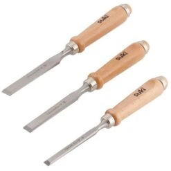 SUKI - SET 3 SCALPELLI IMPUGNATURA IN LEGNO 10-16-20mm