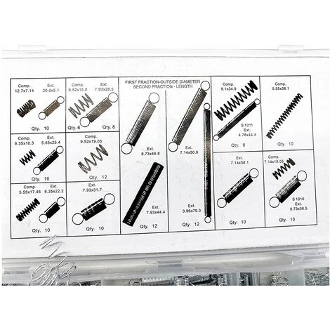 Set 200pz Assortimento Molle Di Espansione Compresse Pressione Multiuso 4 Set 200pz Assortimento Molle Di Espansione Compresse Pressione Multiuso - immagine 2