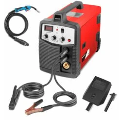 Saldatrice Inverter A Filo Continuo 2in1, Con Gas MIG E Gas MAG, Potenza 25A-185A, Tensione 230V, Diametri Del Filo 0,8mm-1mm - Greencut MMG185