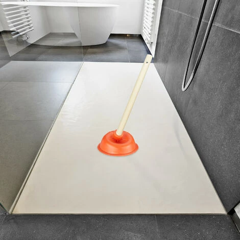 Relaxdays Sturalavandini A Pressione, Ventosa In Gomma, Manico Estraibile E Occhiello, Stura WC & Doccia, Rosso/Naturale 5 Relaxdays Sturalavandini A Pressione, Ventosa In Gomma, Manico Estraibile E Occhiello, Stura WC & Doccia, Rosso/Naturale - immagine 3