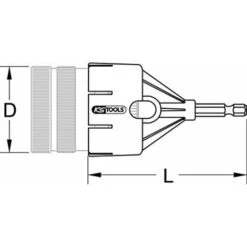 KS Tools 105.3005 Adattatore P.sbavatore P.tubi,50mm -Vendite Stanley || Ks Tools || MSW 28580597 3