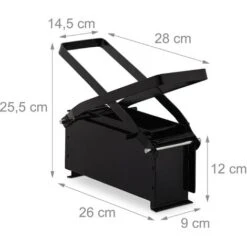 Relaxdays Bricchettatrice Per Cartone, Pressa Per La Carta In Acciaio, Compattatore Di Rifiuti Domestici Manuale, Nero -Vendite Stanley || Ks Tools || MSW 29331711 4
