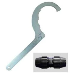 CHIAVE 63 Mm, 75 Mm, 90 Mm E 110 Mm In Acciaio Per COLLEGAMENTO In POLIETILENE E OTTONE. Accessorio Tubo Per Parti In Polietilen
