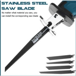 Kit Da Taglio Per Legno In Metallo Con Sega Alternativa A Batteria Ricaricabile 88V Con Spina Europea (blu, UE Con 2 Batterie) 9 Kit Da Taglio Per Legno In Metallo Con Sega Alternativa A Batteria Ricaricabile 88V Con Spina Europea (blu, UE Con 2 Batterie) -Vendite Stanley || Ks Tools || MSW 33597452 3