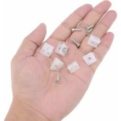 100 Confezioni Mobili Cassettiera Fondo Riparazione Fissaggio Riparazione Cunei Cassetto Plastica Angolo Codice Staffa Di Fissaggio Con Viti, Bianco 9 100 Confezioni Mobili Cassettiera Fondo Riparazione Fissaggio Riparazione Cunei Cassetto Plastica Angolo Codice Staffa Di Fissaggio Con Viti, Bianco -Vendite Stanley || Ks Tools || MSW 34540446 3