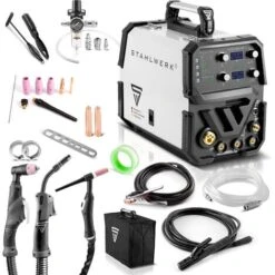STAHLWERK CTM-250 ST Saldatrice Combinata TIG + MIG/MAG + MMA/E-Hand + CUT/Plasma