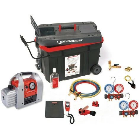 Rothenberger Set Completo Refrigerazione/condizionamento ROCADDY 120 R32 ANALOG W.1 3/8 Pollici 6-35mm 3 Rothenberger Set Completo Refrigerazione/condizionamento ROCADDY 120 R32 ANALOG W.1 3/8 Pollici 6-35mm
