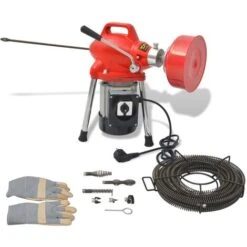 Macchina Per Pulire Le Tubazioni 250 W 12,5mx16mm 4,5mx9,5mm VidaXL