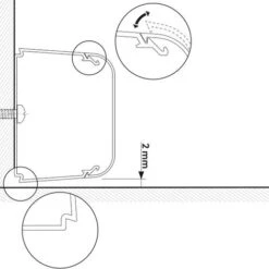 Canal Ice Canalina Pvc 90X65mm Barre 2M (acquisto Miniimo 2 Metri - Prezzo Al Metro) 9802-001-08 -Vendite Stanley || Ks Tools || MSW 46719504 5