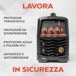 SALDATRICE INVERTER MIG/MAG + MMA TM 223 INV MIG 180 AMPER IGBT PROFESSIONALE -Vendite Stanley || Ks Tools || MSW 5072002 4