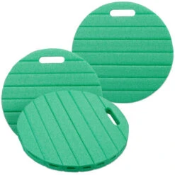 Relaxdays Poggia Ginocchia Per Giardinaggio, Set Da 3, Supporto Imbottitura Protettiva, Tappetino 3 X 35 X 35 Cm, Verde