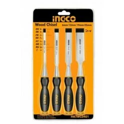 Scalpello Professionale Kit 4 Scalpelli Per Legno Con Testa Battente X Falegname INGCO -Vendite Stanley || Ks Tools || MSW 53816605 2