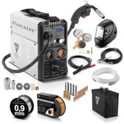 STAHLWERK MIG MAG 160 M Saldatrice Combinata 5 In 1 Completamente Sinergica MIG MAG Completamente Attrezzata