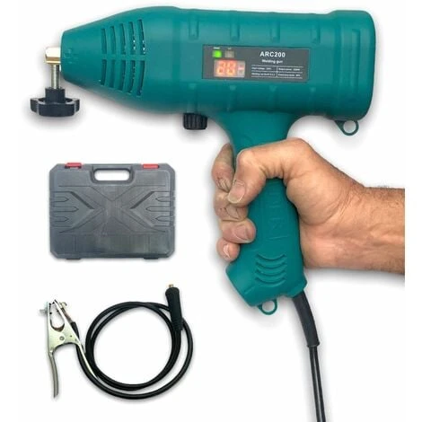 Pistola Saldatrice Portatile Ad Arco Con Display Digitale Per Elettrodo Da 200A 4 Pistola Saldatrice Portatile Ad Arco Con Display Digitale Per Elettrodo Da 200A - immagine 2