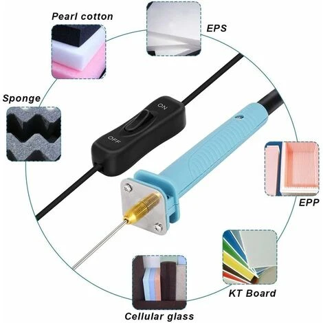 Taglierina Elettrica Per Schiuma, Taglierina Per Polistirolo 100-240 V / 15 W 10 Cm, Penna Per Incisione Elettrica A Filo Caldo Con Taglierina Per Polistirolo Con Adattatore Di Alimentazione 7 Taglierina Elettrica Per Schiuma, Taglierina Per Polistirolo 100-240 V / 15 W 10 Cm, Penna Per Incisione Elettrica A Filo Caldo Con Taglierina Per Polistirolo Con Adattatore Di Alimentazione - immagine 5