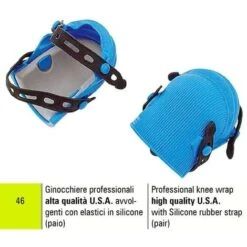 PAIO DI GINOCCHIERE PROFESSIONALI U.S.A. CON ELASTICI IN SILICONE SIGMA 46