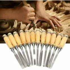 SET 12 PZ SGORBIE PER INTAGLIO SCALPELLI SCALPELLINI UTENSILI LEGNO Art.01020 -Vendite Stanley || Ks Tools || MSW 64002079 3