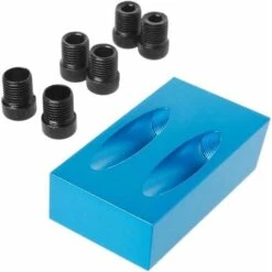 Readcly-15 Gradi Angolo Tasca Foro Jig Kit Con 6/8/10 Mm Foro Adattatore Per La Lavorazione Del Legno Angolo Guida Di Perforazione