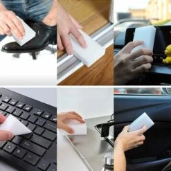 Spugna Magica Set Di 30 Spugne In Melamina Extra Spesse E Resistenti - Tamponi Per La Pulizia In Schiuma Multisuperficie - Vasca, Pavimento, Battiscopa, Bagno, Parete -Vendite Stanley || Ks Tools || MSW 67912179 4