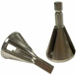 HIASDFLS Confezione Da 2 Utensili Per Sbavare In Acciaio HSS Per Trapano Ed Estrattore Danneggiati - Adatto Per Bulloni Di Dimensioni 8-32 (argento)