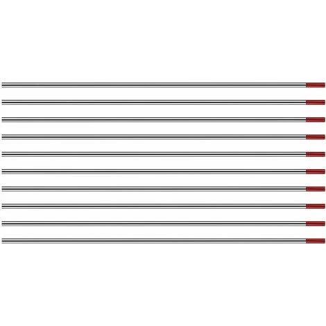 HIASDFLS Elettrodi Di Tungsteno Per Saldatura Tig Con 2% Di Torio Wt20 (rosso) 1,0 150 Mm 10 Pezzi Per Confezione 6 HIASDFLS Elettrodi Di Tungsteno Per Saldatura Tig Con 2% Di Torio Wt20 (rosso) 1,0 150 Mm 10 Pezzi Per Confezione - immagine 4