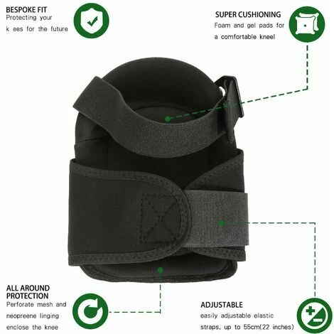 Ginocchiere Professionali In Gel Per Impieghi Gravosi, Antiscivolo, Doppie Cinghie E Clip Regolabili Facili Da Attaccare Per Lavoro, Giardinaggio, Falegname, Pavimentazione 5 Ginocchiere Professionali In Gel Per Impieghi Gravosi, Antiscivolo, Doppie Cinghie E Clip Regolabili Facili Da Attaccare Per Lavoro, Giardinaggio, Falegname, Pavimentazione - immagine 3