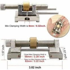 Guida Per Affilare, In Acciaio Inox, A Bloccaggio Laterale, Ad Angolo Fisso, Con Rullo In Ottone Per Scalpelli Da Legno, Lame Pialla, Scalpelli Piatti, Larghezza Compresa Tra 0,8 E 8,2 Cm. -Vendite Stanley || Ks Tools || MSW 69716891 5