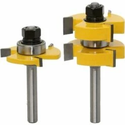Set Di Coltelli A Percussione Con Linguetta E Scanalatura A 2 Pezzi Set Di Coltelli A Forma Di T Con 8 Manici E 3 Punte Strumento Per La Lavorazione Del Legno Con Gambo A T Da 8 Mm