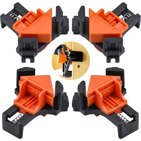 MINKUROW Set Di 4 Morsetti Ad Angolo Retto Per La Lavorazione Del Legno, Morsetto Ad Angolo Retto Da 90 Gradi Per La Lavorazione Del Legno, Morsa A Molla Strumenti Per La Lavorazione Del Legno 3 MINKUROW Set Di 4 Morsetti Ad Angolo Retto Per La Lavorazione Del Legno, Morsetto Ad Angolo Retto Da 90 Gradi Per La Lavorazione Del Legno, Morsa A Molla Strumenti Per La Lavorazione Del Legno