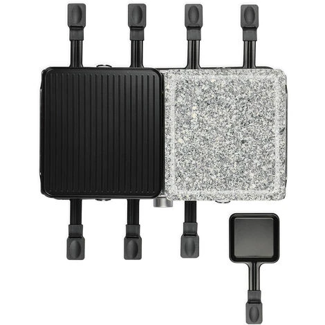 Griglia Per Raclette Da 1400 W Per 8 Persone + Pietra Per Grill - Doc258 - Livoo 4 Griglia Per Raclette Da 1400 W Per 8 Persone + Pietra Per Grill - Doc258 - Livoo - immagine 2