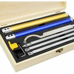 Utensili Per Tornio Per Legno In Metallo Duro, Utensili Per Tornitura Del Legno Set Di Utensili Per Tornio Per Legno, Con Inserto Rotondo/quadrato/diamante E Impugnatura Intercambiabile In Lega Di All