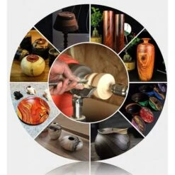 Utensili Per Tornio Per Legno In Metallo Duro, Utensili Per Tornitura Del Legno Set Di Utensili Per Tornio Per Legno, Con Inserto Rotondo/quadrato/diamante E Impugnatura Intercambiabile In Lega Di All -Vendite Stanley || Ks Tools || MSW 77492179 4