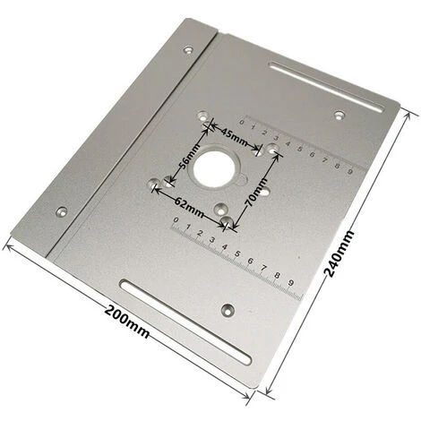 Set Di 3 Piastre Di Inserimento Del Tavolo Del Router Lega Di Alluminio Fresatura Del Legno Flip Board Rifilatrice Macchina Per Incisione Utensili Ausiliari Banchi Per La Lavorazione Del Legno (nero, 6 Set Di 3 Piastre Di Inserimento Del Tavolo Del Router Lega Di Alluminio Fresatura Del Legno Flip Board Rifilatrice Macchina Per Incisione Utensili Ausiliari Banchi Per La Lavorazione Del Legno (nero, - immagine 4