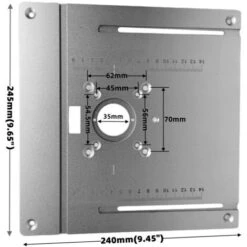 Tavolo Del Router Piastra Di Inserimento Lega Di Alluminio Fresatura Del Legno Tavola Ribaltabile Rifilatrice Incisione Strumento Ausiliario Banchi Per La Lavorazione Del Legno (argento, Solo Piastra) -Vendite Stanley || Ks Tools || MSW 78392420 5