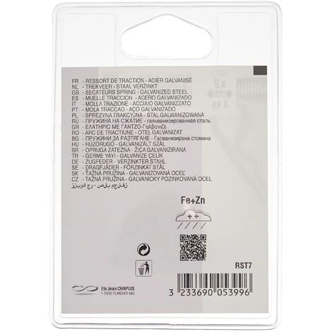 Chapuis Rst7 – Set Di 2 molle Di Trazione – Acciaio Galvanizzato – Carico Di Lavoro Indicativa 3 kg – Diametro 0, 9 mm – Lunghezza 75 mm, Grigio, Set Di 2 pezzi 4 Chapuis Rst7 – Set Di 2 molle Di Trazione – Acciaio Galvanizzato – Carico Di Lavoro Indicativa 3 kg – Diametro 0, 9 mm – Lunghezza 75 mm, Grigio, Set Di 2 pezzi - immagine 2