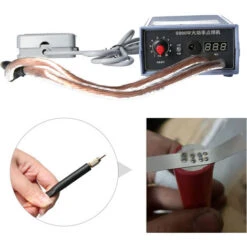 Saldatrice A Punti 5000W Saldatrice A Punti Portatile Ad Alta Potenza Saldatrici Portatili A Corrente Regolabile 0-800A Per Batteria 18650 Spina Europea (spina Europea) -Vendite Stanley || Ks Tools || MSW 80420734 4