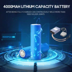 Saldatrice A Punti 5000W Saldatrice A Punti Portatile Ad Alta Potenza Saldatrici A Corrente Regolabile Portatile 0-800A Per Batteria 18650 Spina Europea (Weytoll) -Vendite Stanley || Ks Tools || MSW 80420984 3