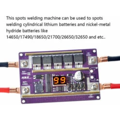 Scheda Di Controllo Della Saldatrice A Punti Mini Regolabile A 99 Ingranaggi Di Potenza Per Saldatura Batteria 18650 E Foglio Di Nichel Da 0,05-0,3 Mm -Vendite Stanley || Ks Tools || MSW 80421003 4
