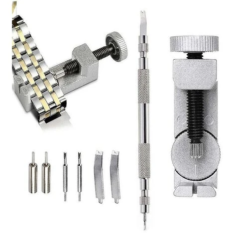 Strumento Di Fissaggio Del Cinturino Dell'orologio, Strumento Del Cinturino Dell'orologio, Kit Di Strumenti Di Rimozione Del Collegamento, Kit Di Riparazione Dello Strumento Del Cinturino Per Lo Smont 4 Strumento Di Fissaggio Del Cinturino Dell'orologio, Strumento Del Cinturino Dell'orologio, Kit Di Strumenti Di Rimozione Del Collegamento, Kit Di Riparazione Dello Strumento Del Cinturino Per Lo Smont - immagine 2