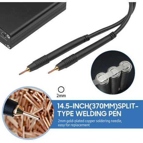Penna Per Saldatura A Punti Portatile Kit Per Saldatura A Punti Mini Macchina Per Saldatura A Punti Per Batteria Al Litio 30 Velocità Regolabile Con Penna Per Saldatura Di Tipo Diviso Foglio Di Nichel 6 Penna Per Saldatura A Punti Portatile Kit Per Saldatura A Punti Mini Macchina Per Saldatura A Punti Per Batteria Al Litio 30 Velocità Regolabile Con Penna Per Saldatura Di Tipo Diviso Foglio Di Nichel - immagine 4