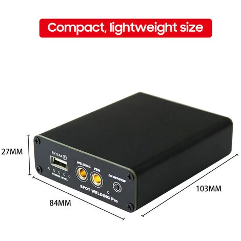 Mini Saldatore A Punti Fai-da-te 5 Marce Saldatrice Portatile A Punti Portatile Regolabile Batteria Al Litio A Carica Rapida Con Penna Per Saldatura A Punti Cavo Di Ricarica Per Foglio Di Nichel (nero 6 Mini Saldatore A Punti Fai-da-te 5 Marce Saldatrice Portatile A Punti Portatile Regolabile Batteria Al Litio A Carica Rapida Con Penna Per Saldatura A Punti Cavo Di Ricarica Per Foglio Di Nichel (nero - immagine 4