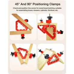 45° 90° Angolo Angolo Retto Lavorazione Del Legno Morsetto Angolare Ad Angolo Retto -Vendite Stanley || Ks Tools || MSW 81885744 4