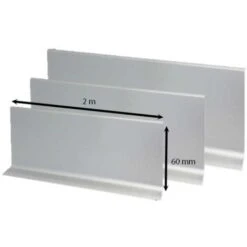 Battiscopa In Alluminio 2 Metri : Modello - 60MM SATINATO